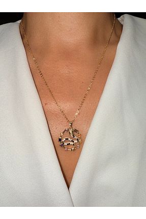گردنبند جواهر رنگی زنانه زیرکن MVE - کد 956461903