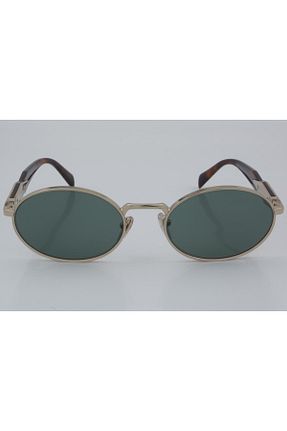 عینک آفتابی طلائی زنانه 55 Prada - کد 881922025