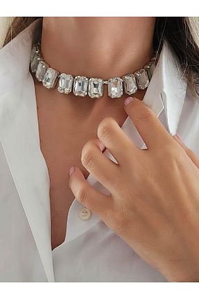 گردنبند جواهر زنانه زیرکن Eva Takı Store - کد 956800325