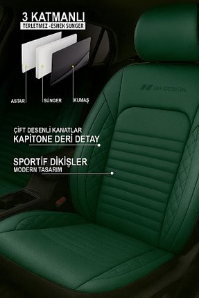 روکش صندلی خودرو فیروزه ای GM-DESIGN - کد 956855725