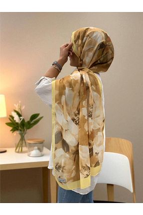 شال رنگی زنانه پنبه ای Baştacı - کد 957058045