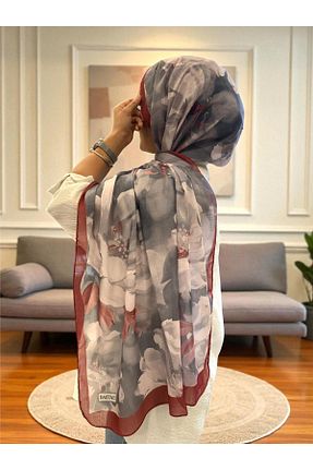 شال رنگی زنانه پنبه ای Baştacı - کد 957058081