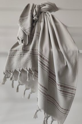 پشتمال طوسی پنبه ای Sevim - کد 957211319