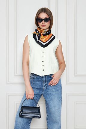 دستمال گردن رنگی زنانه ابریشم D scarf - کد 957269362