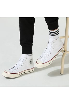 کفش اسنیکر سفید زنانه بند دار Converse - کد 664274432