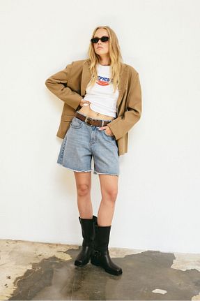 شلوارک و برمودا رنگی زنانه اورسایز bases. - کد 957631694