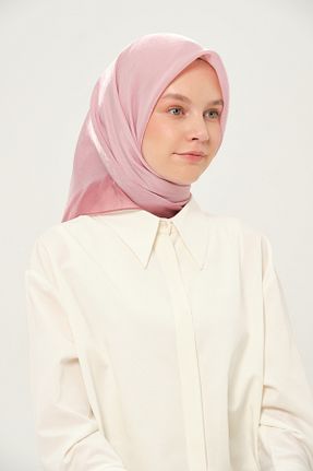 روسری صورتی پنبه ای Madame Polo - کد 957725503