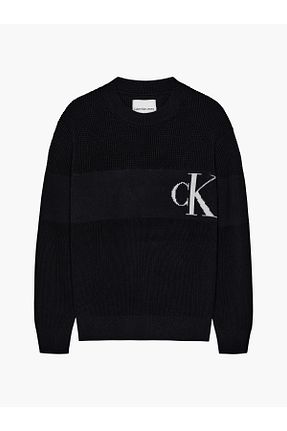 سوئیشرت مشکی بچه گانه ساده Calvin Klein - کد 957771003