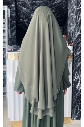 لباس فارغ التحصیلی حجاب خاکی زنانه شیفون Fashion journey - کد 957931995