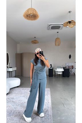 ست بالاتنه و پائین تنه رنگی زنانه رگولار Buket Teke - کد 958091250