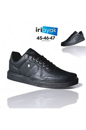 کفش اسنیکر مشکی مردانه بند دار İriayak - کد 884635938