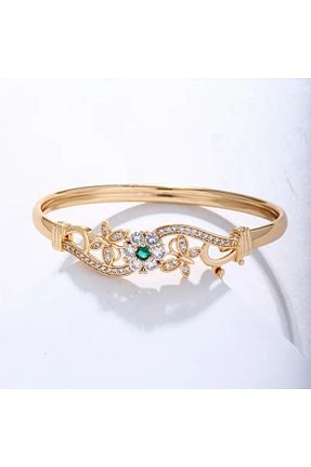 دستبند استیل (فولاد) طلائی زنانه استیل (فولاد) ZERİUM - کد 948214264