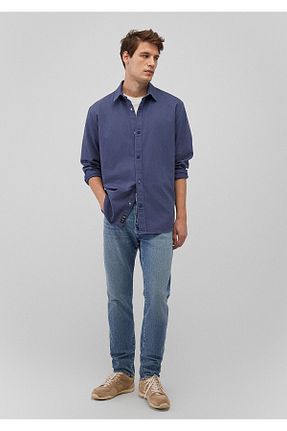 پیراهن سرمه ای مردانه یقه پیراهنی Mavi - کد 874716747