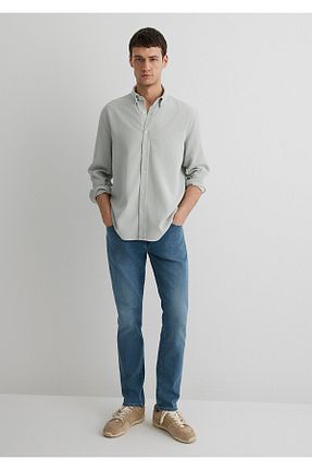 شلوار جین آبی مردانه پاچه تنگ Mavi - کد 851567207
