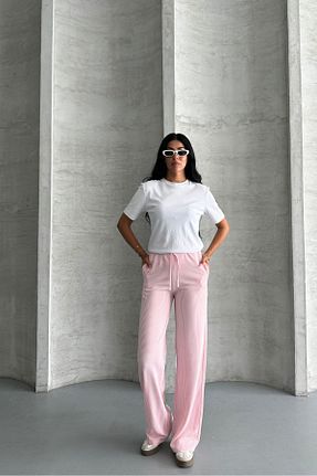 شلوار صورتی زنانه مخلوط پلی استر macharel jeans - کد 953409764