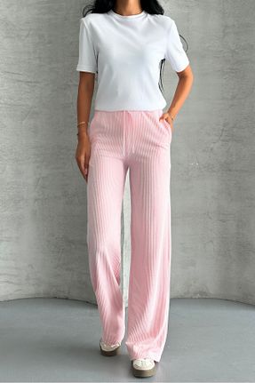شلوار صورتی زنانه مخلوط پلی استر macharel jeans - کد 953409764