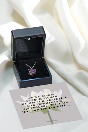 گردنبند نقره صورتی زنانه 925 عیار Şimal Silver - کد 790852545