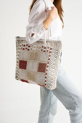 کیف ساحلی رنگی زنانه پارچه ای Moda Devrin - کد 806789782
