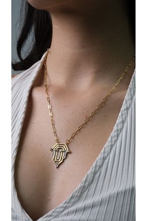 گردنبند استیل ( فولاد ) طلائی زنانه استیل ضد زنگ Inure Jewelry - کد 858123343