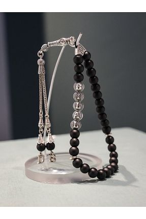 تسبیح مشکی سنگ طبیعی THAD - کد 955254066
