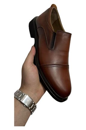 کفش کلاسیک قهوه ای مردانه چرم خالص Greyybull Shoes - کد 932019494