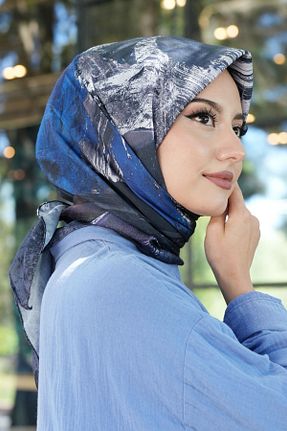 روسری رنگی پنبه پلی استر Eşarp Sokağı - کد 927632309