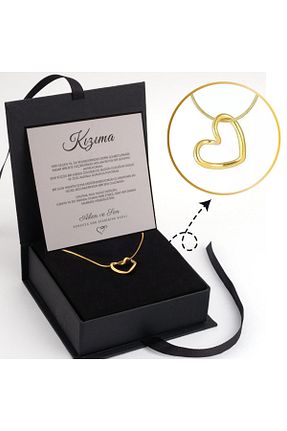 گردنبند استیل ( فولاد ) زرد زنانه استیل (فولاد) Myla - کد 956070307