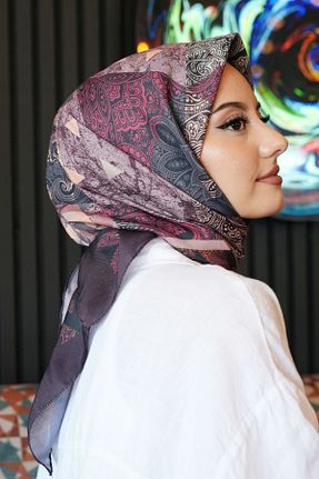 روسری رنگی پنبه پلی استر Eşarp Sokağı - کد 927628272