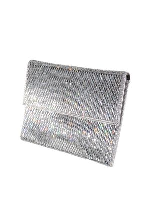 کیف مجلسی طوسی زنانه پارچه ای KEEBA - کد 937722805