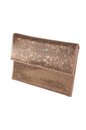 کیف مجلسی زرد زنانه پارچه ای KEEBA - کد 937722801