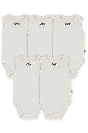 بادی و سرهمی نوزادی سفید بچه گانه الاستین Civil Baby - کد 892320489