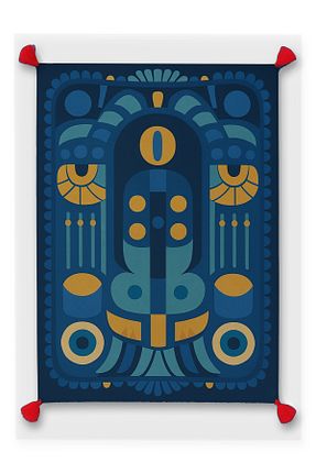 فرش سرمه ای قابل شستشو Rugs Modern Halı - کد 955390333