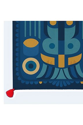فرش سرمه ای قابل شستشو Rugs Modern Halı - کد 955390333