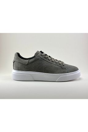 کفش اسنیکر طوسی مردانه چرم اصل FOOTCAP - کد 949144598