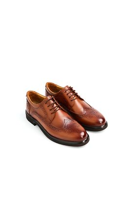 کفش کلاسیک قهوه ای مردانه چرم خالص Greyybull Shoes - کد 905129843