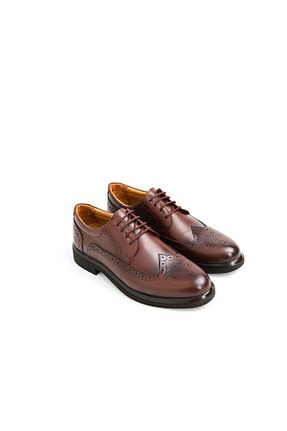 کفش کلاسیک قهوه ای مردانه چرم خالص Greyybull Shoes - کد 905132941