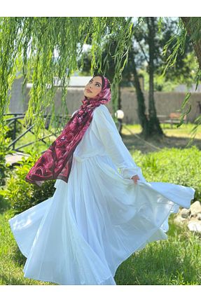 شال زرشکی زنانه پنبه ای Mooncorn - کد 940099412