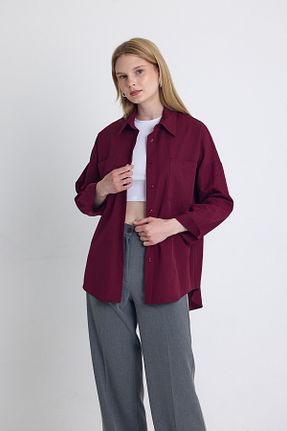 پیراهن زرشکی زنانه رگولار Rays - کد 891728276