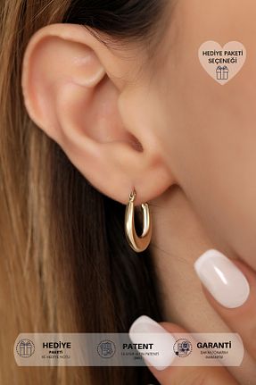گوشواره طلا زرد زنانه 14 عیار Altınkesesi - کد 344577006