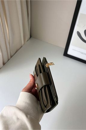 کیف پول خاکی زنانه سایز متوسط Yuka Atelier - کد 900180305