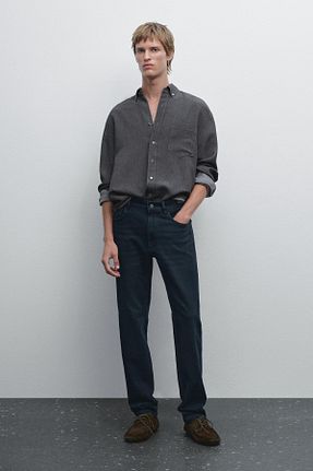 شلوار جین آبی مردانه پنبه ای Massimo Dutti - کد 936119523