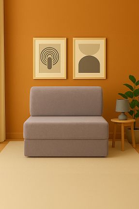 کاناپه طوسی مخمل Homedius - کد 158530313