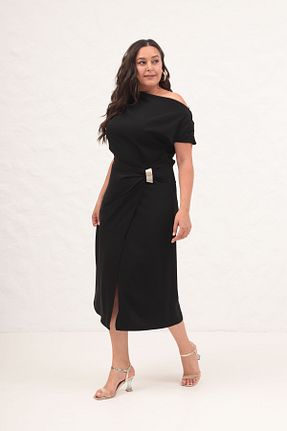 لباس مشکی زنانه بافتنی Lafaba - کد 956178987