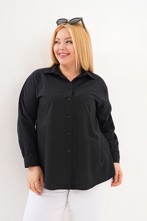 پیراهن سایز بزرگ مشکی زنانه سایز بزرگ Patika - کد 344316104