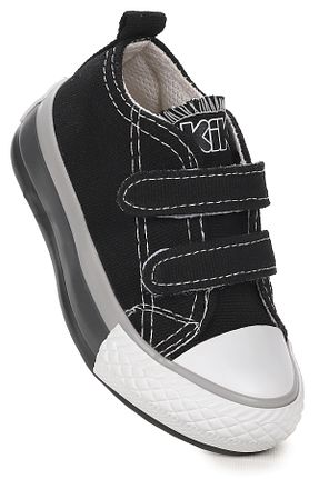 کفش اسنیکر مشکی بچه گانه چسبی Kiko Kids - کد 837253709
