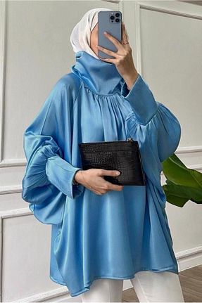تونیک حجاب آبی زنانه TRENDTESETTÜR - کد 692649793