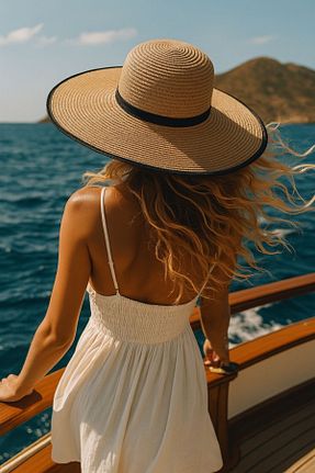 کلاه قهوه ای زنانه حصیر Axesoire - کد 944623472