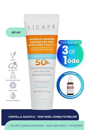 کرم ضد آفتاب صورت SPF 50 + Licape - کد 654398603