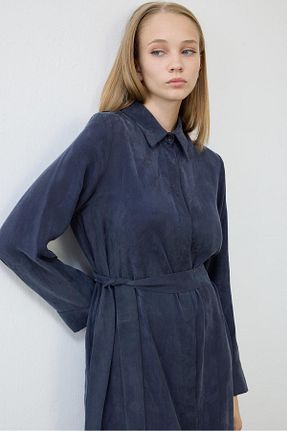 لباس سرمه ای زنانه تریکو TERZİ DÜKKANI - کد 837935381