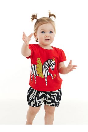 شلوارک و برمودا قرمز بچه گانه رگولار Denokids - کد 683442606